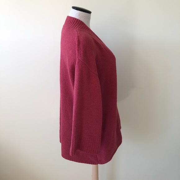 J. Jill Sweaters Jjill Oversized Light Red V Neck Sweater Poshmark